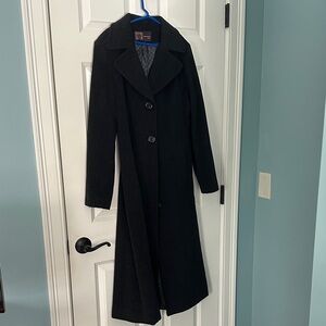 Anne Klein Classic Black Pea Coat